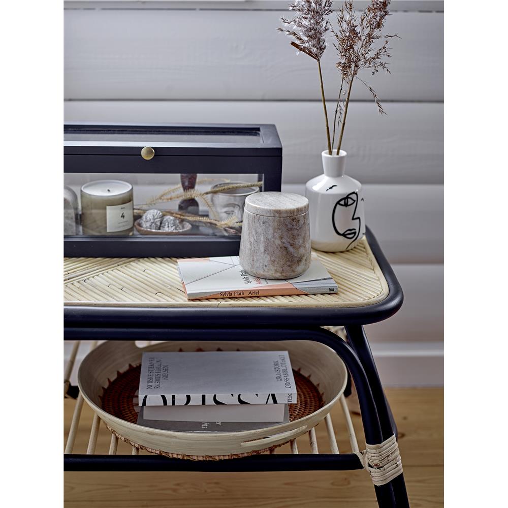 Bloomingville Lany Tablett-Set aus Bambus & Rattan – 2 verschiedene Größen