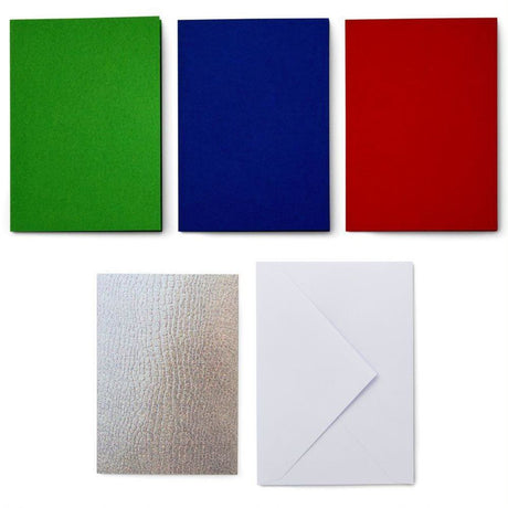 Cricut Einlegekarten Regenbogenschuppen R40 mit Einleger 30 Stück