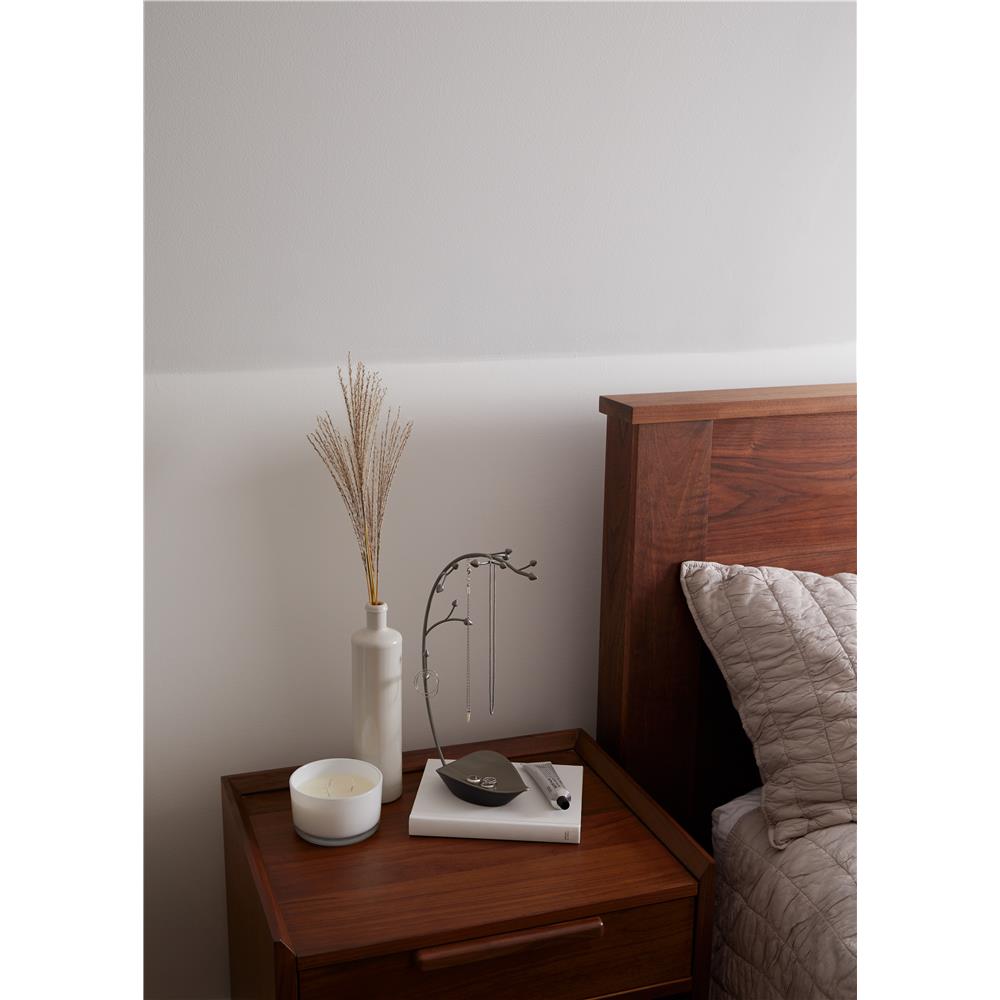 Umbra Orchid Schmuckständer Schmuckbaum für Ketten Grau mit integrierter Schmuckablage für Ringe Ohrringe Armbänder Uhren und Accessoires Metall