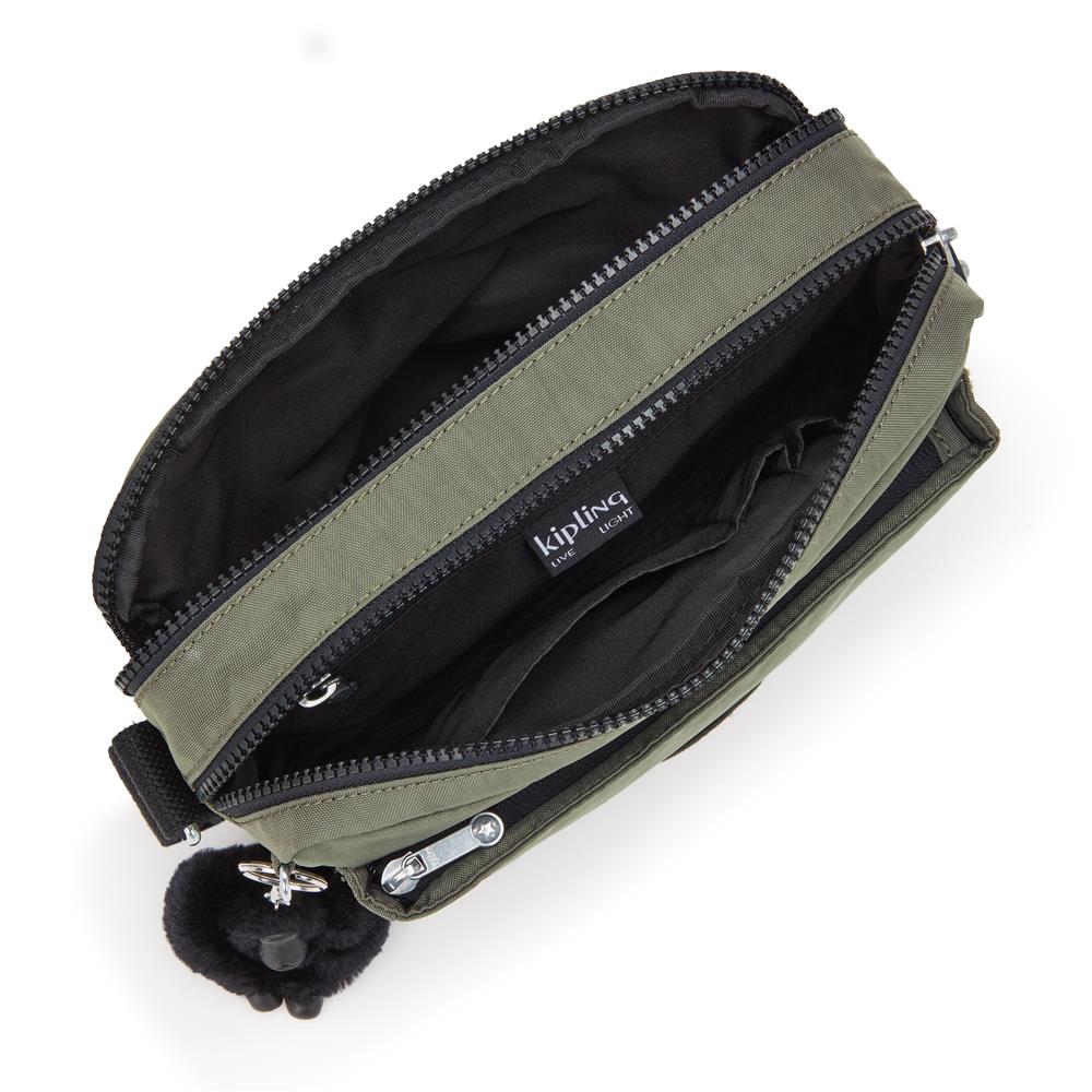 Kipling ABANU M, Mittelgroße Umhängetasche, Green Moss (grün), 4L, Schultertasche