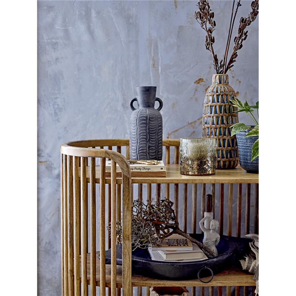 Bloomingville Medea Kerzenständer: Weiß, Polyresin, 7x16x6,5 cm – Eleganz für dein Zuhause