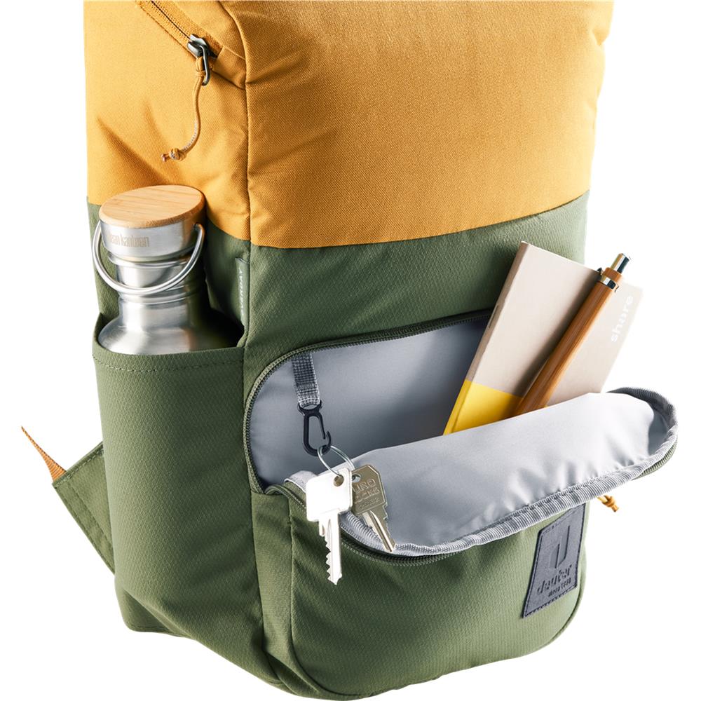 deuter Overday, Kinderrucksack, khaki-cinnamon (grün), 15L, für Kinder ab 10 Jahre