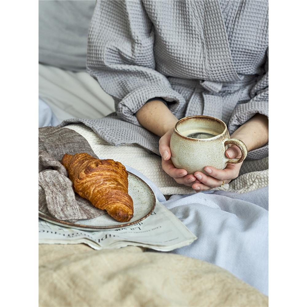 Bloomingville Sandrine Tasse, Natur, 500ml, Steingut, dänisches Design