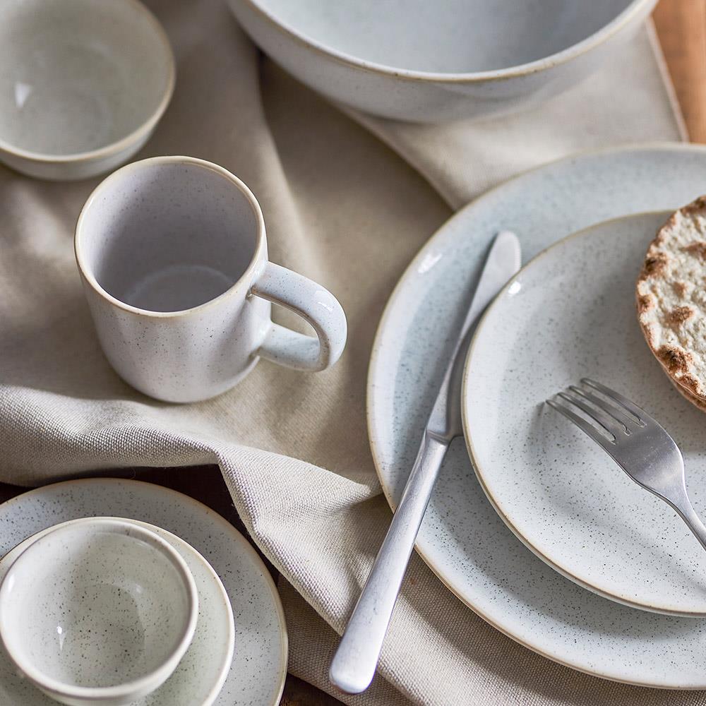 Bloomingville Addison Schale Weiß Steingut 75 ml skandinavisch