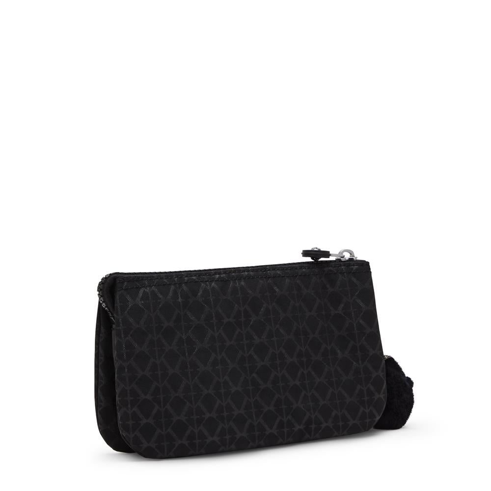Kipling CREATIVITY L, Clutch, Signature Emb (schwarz), großer Organizer