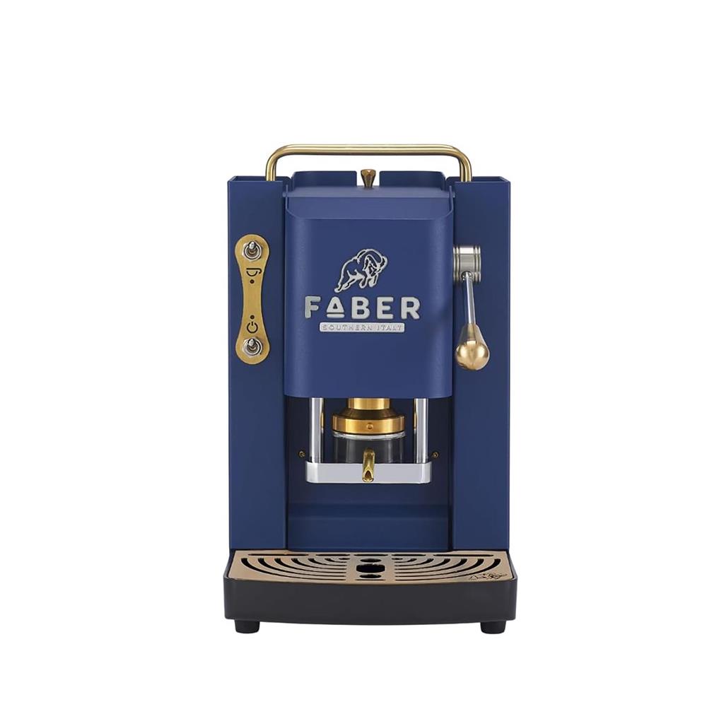 Faber Pro Deluxe 3.0 Navy Blue Messing ESE Pad Kaffeemaschine 44 mm