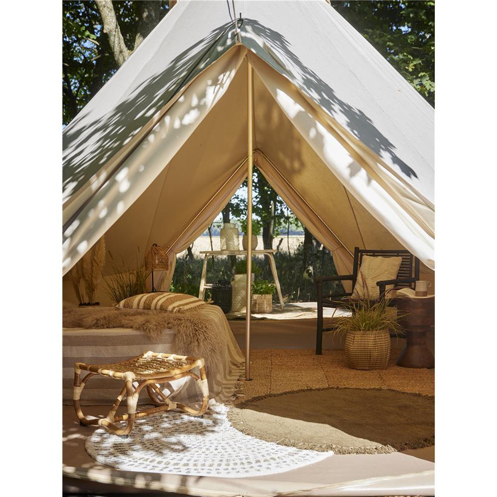 Bloomingville Diora Weidenkörbe, 2er Set, aus naturfarbenem Seegras, runde Ballonform