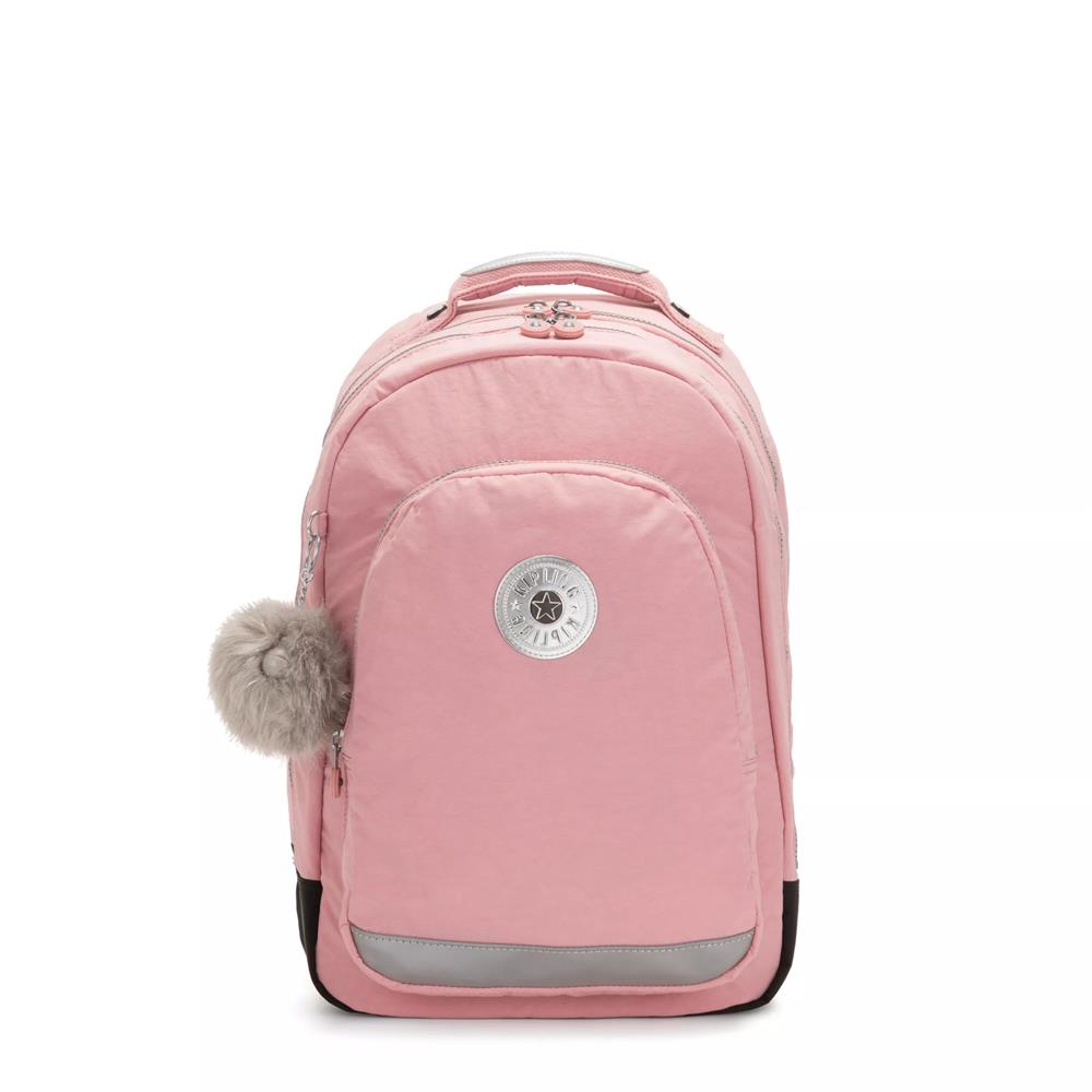 Kipling CLASS ROOM, Großer Schulrucksack mit 15-Zoll-Laptopfach, 28L, Bridal Rose (rosa)