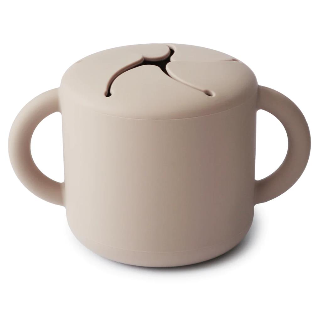 Mushie Snackbecher, Shifting Sand, aus Silikon, BPA-frei