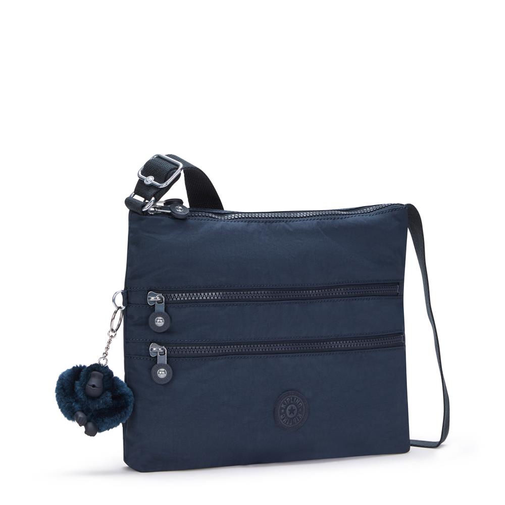 Kipling ALVAR, Mittelgroße Umhängetasche, Blue Bleu 2 (blau), 5L, Schultertasche
