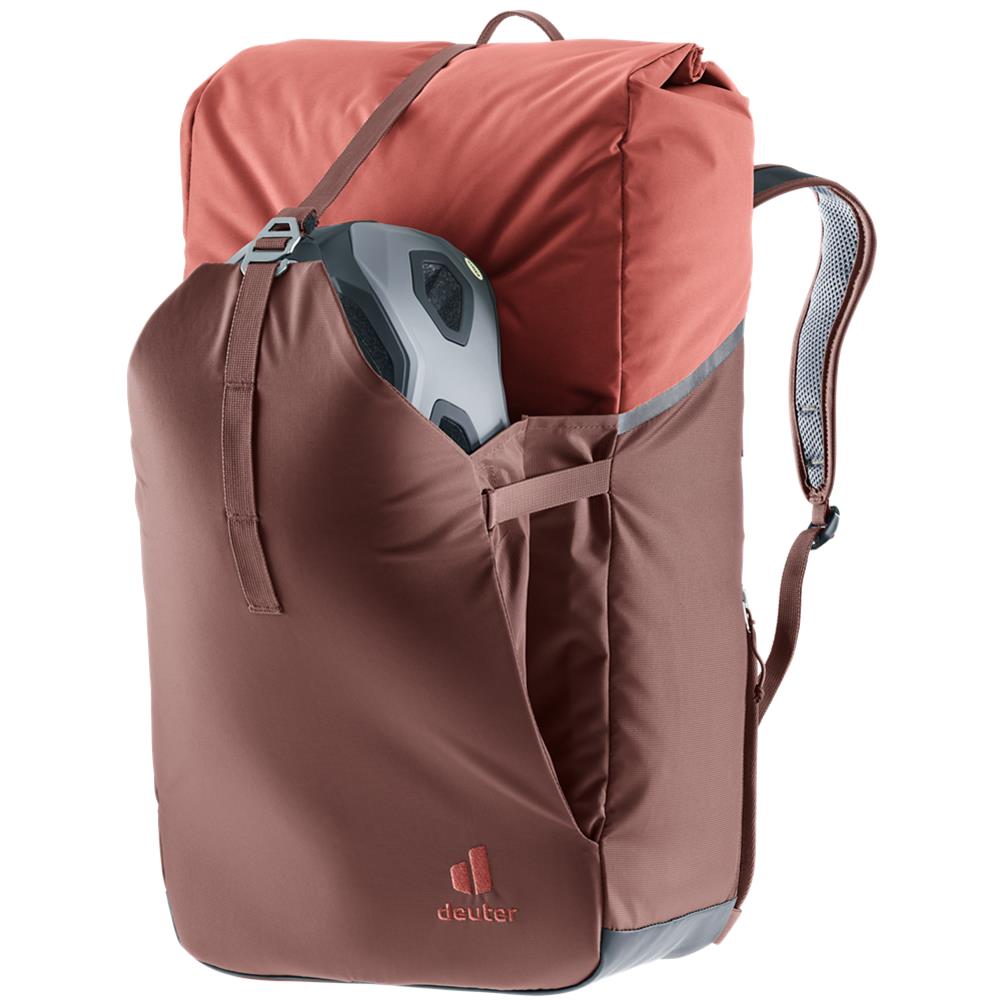 deuter Xberg 25, Fahrradrucksack, raisin-caspia (braun), 25L, Fahrradtasche