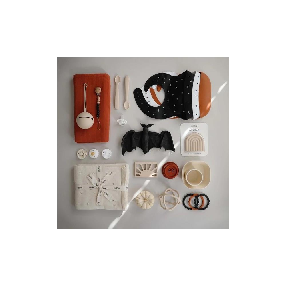 Mushie Beißring Ball, Shifting Sand, aus Silikon, BPA-frei