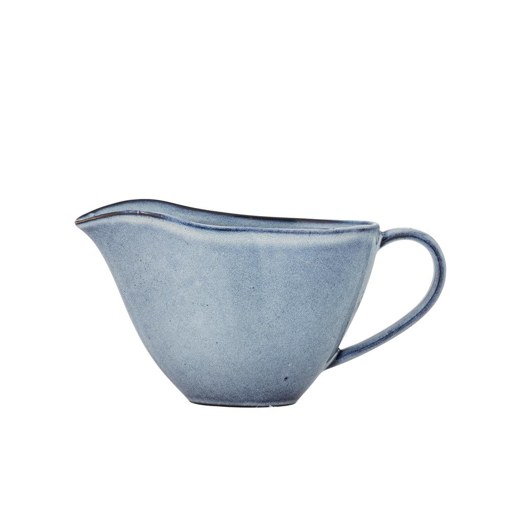 Bloomingville Sandrine Sauciere Blau Steingut 340ml Soßenkanne