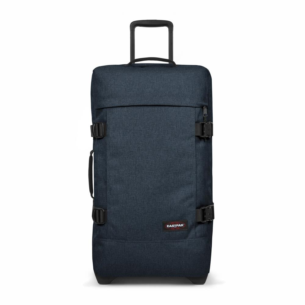 Eastpak TRANVERZ M, Reisetrolley, Triple Denim (blau), 78L, Rollkoffer mit 2 Rädern und TSA-Schloss