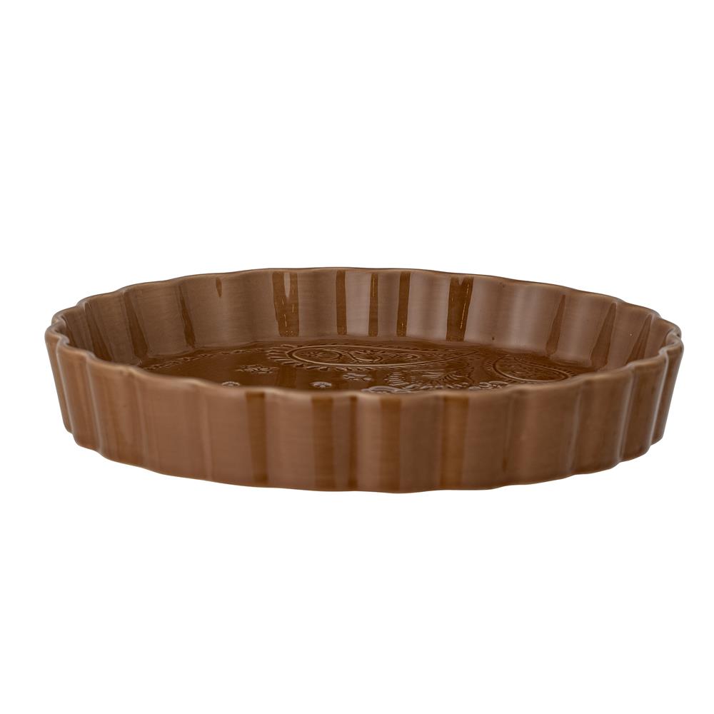 Bloomingville Rani Ofenform, Braun, Steingut, Tarteform, D28xH4,5 cm, dänisches Design