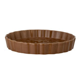 Bloomingville Rani Ofenform, Braun, Steingut, Tarteform, D28xH4,5 cm, dänisches Design