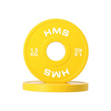 Hantelscheibe 1,5 kg Gummiert 50 mm, 2 Stück | HMS CBRS15
