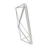 Umbra Prisma Geometrischer Bilderrahmen 23 x 18 x 7 cm zum Aufhängen oder Aufstellen Chrom Silber