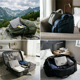NILS Reisekosmetiktasche Grau - Kulturbeutel Organizer Reise Camping Bad