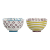 Bloomingville Patrizia Schüsseln, 2er Set, 350ml, Steingut, dänisches Design