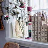Bloomingville Darren Nussknacker Rot/Grün 2er Set Holz Weihnachtsdeko Figuren