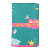 NILS Mikrofaser Kinderhandtuch 160x80 cm Stars - leichtes Handtuch für Camping, Strand & Schule