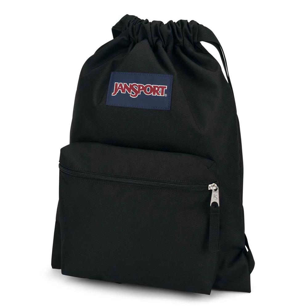 JanSport Drawsack, Black (schwarz), 14L, Sportbeutel mit Kordelzug