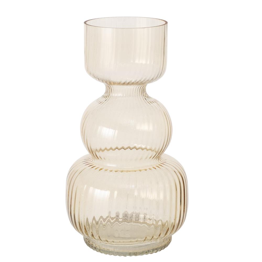 BOLTZE Vase Gianna 27cm Glas Gelb Modernes Design