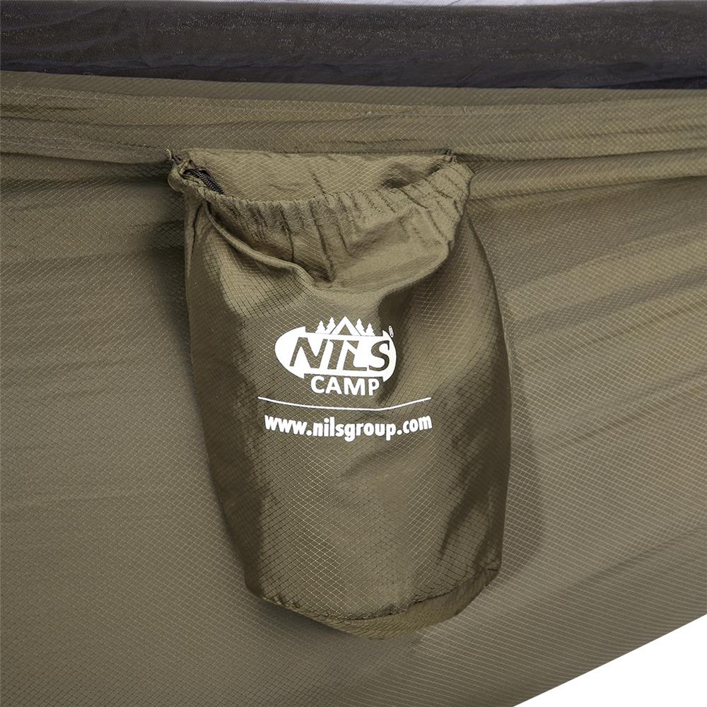 NILS CAMP Hängematte mit Moskitonetz - Outdoor Hängematte für Camping, Trekking & Garten