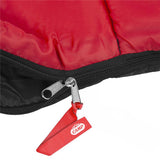 NILS CAMP Schlafsack Schwarz-Rot - Mumienschlafsack für Camping, Trekking & Outdoor