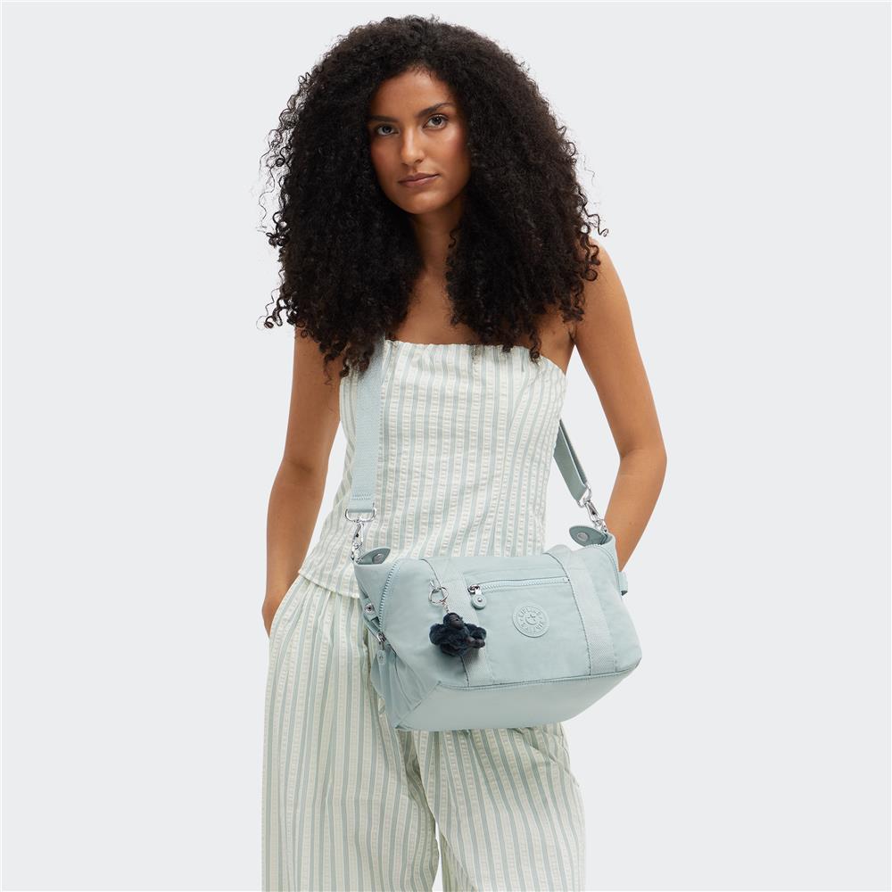 Kipling ART MINI, Mini Tote Bag, Breezy Blue (blau), Handtasche mit Schultergurt