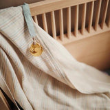 Mushie Musselin-Baby-Wickeldecke, Retro Stripes, Pucktuch aus 100% Bio-Baumwolle