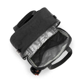 Kipling MIYO, Große Lunchbox, True Black (schwarz), Frühstückstasche mit Trolleyschlaufe