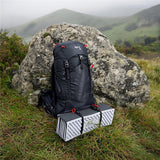 NILS CAMP Campingmatte faltbar 195 cm in schwarz - isolierende Outdoor Matte für Trekking & Camping