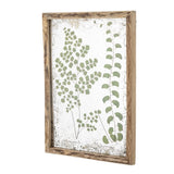 Bloomingville Tipper Illustration mit Rahmen Grün Tannenholz L34,5xH46 cm
