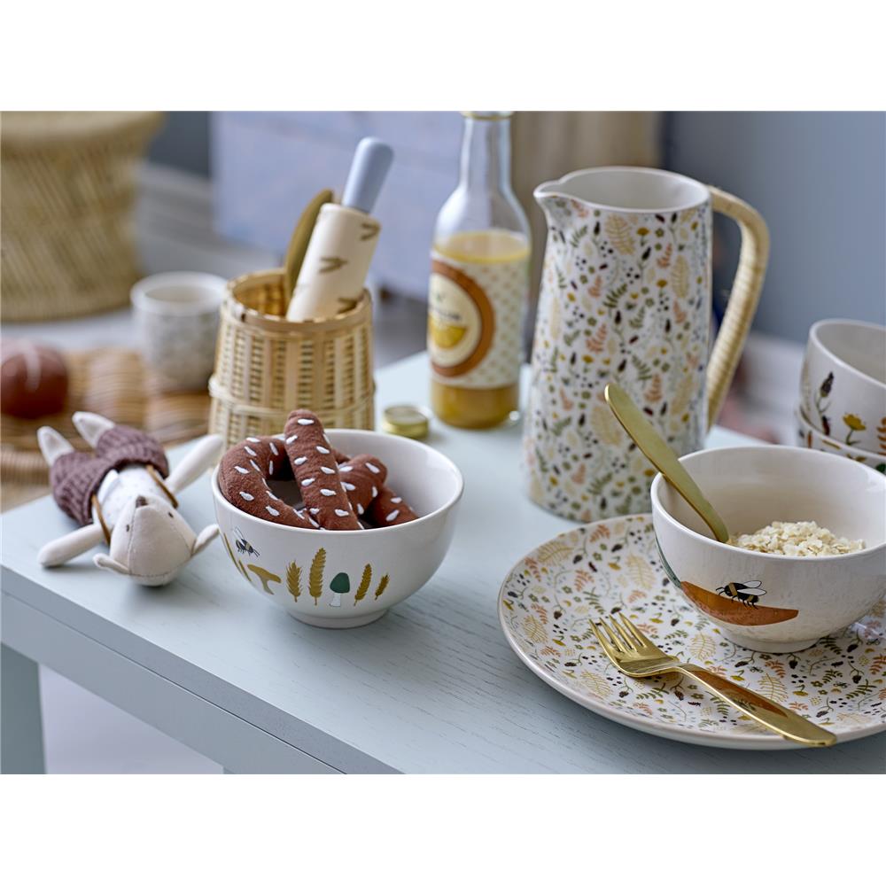 Bloomingville MINI Harvest Müslischalen 3er Set 320ml Natur Steingut Müslischüsseln dänisches Design