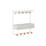 Umbra Estique Regal mit 10 Haken, Accessoire Organizer für den Eingang, in Weiß