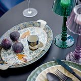 Bloomingville Hezha Espressotassen Blau – 2er-Set aus handdekoriertem Steingut