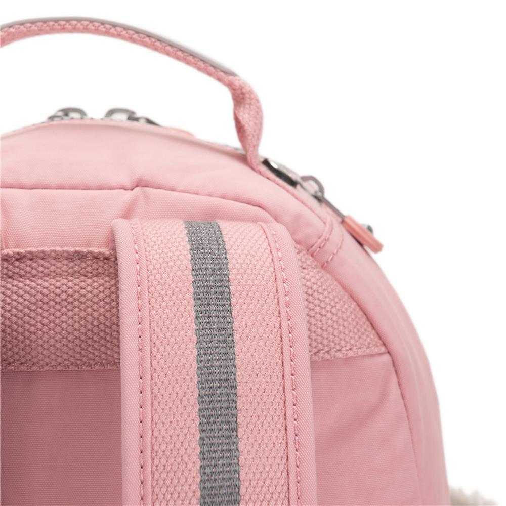 Kipling SEOUL S, Kleiner Schulrucksack mit 11-Zoll-Tabletfach, 14L, Bridal Rose (rosa)