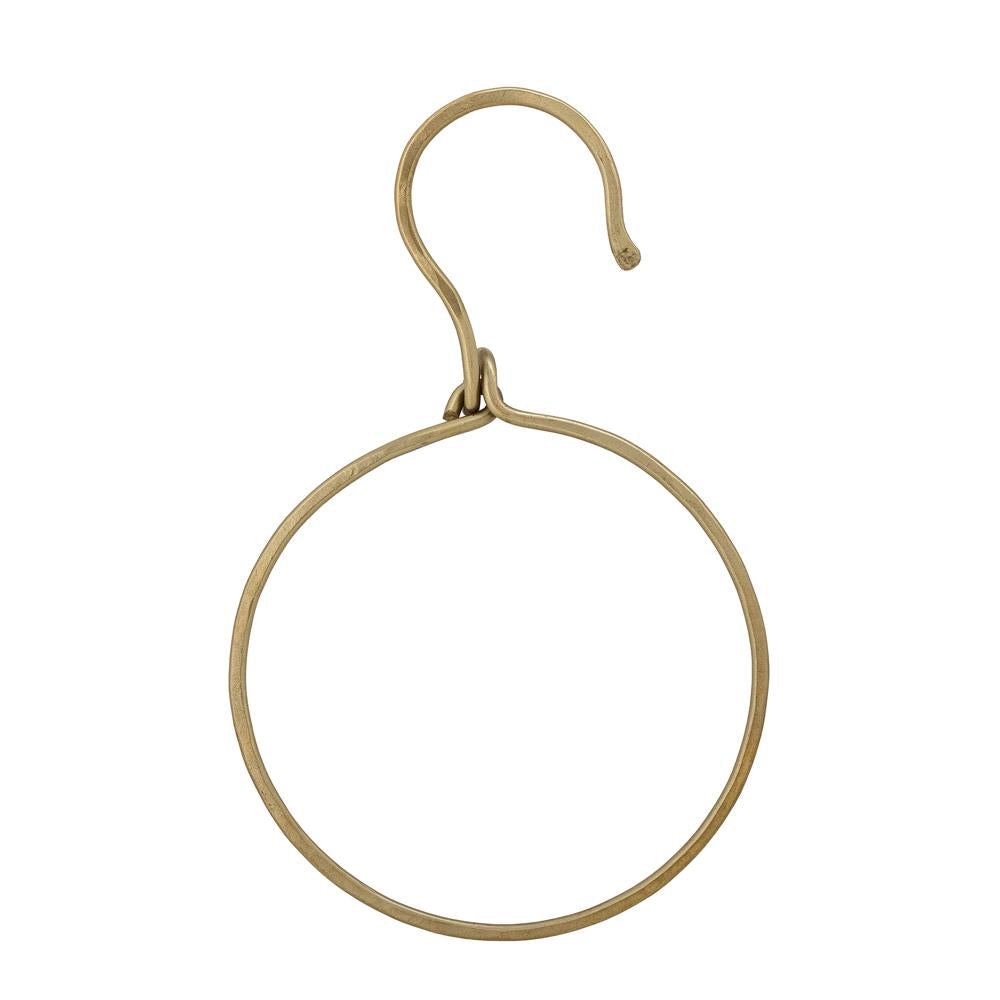 Bloomingville Zigga Aufhänger messing L12,5 cm aus Messing – Wandhaken für Bad & Flur