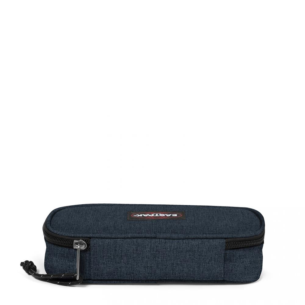 Eastpak OVAL SINGLE, Federmäppchen, Triple Denim (blau), mittelgroße Federmappe, Federtasche