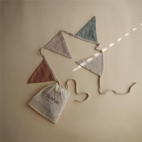Mushie Girlande, Wimpelkette für Kinder- & Babyzimmer