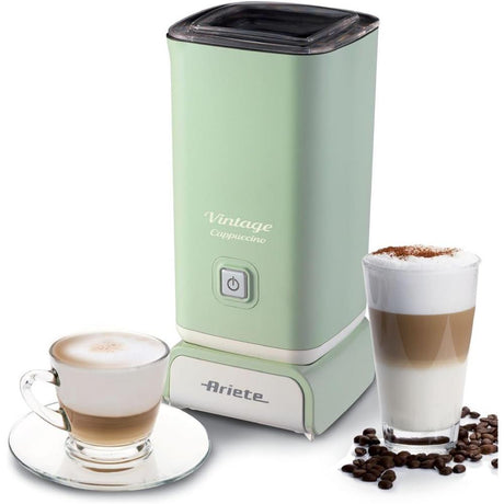 Ariete Vintage Milchaufschäumer, Grün, Elektrischer Milchschäumer, 250ml, 500W, Retro-Stil