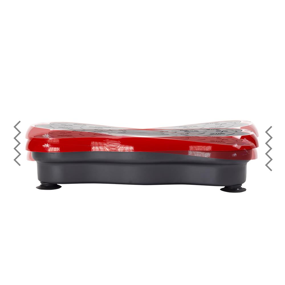Vibrationsplatte mit Trainingsbändern 150 kg Rot/Schwarz | HMS SVP01