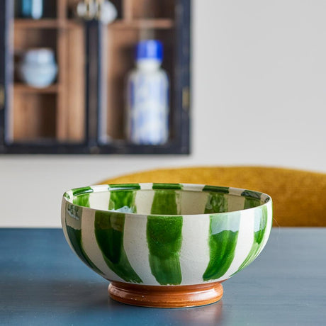 Bloomingville Shakti Schale grün Steingut D26xH12 cm 3250 ml