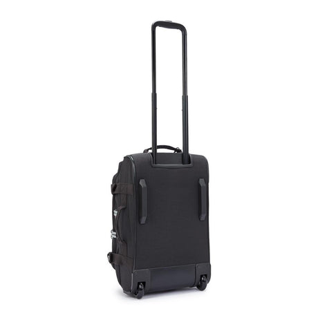 Kipling AVIANA S, Kleiner Handgepäckkoffer, Black Noir (schwarz), 35L, mit Rollen und TSA-Schloss