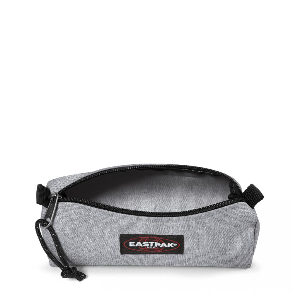 Eastpak BENCHMARK SINGLE, Federmäppchen, Sunday Grey (grau), kleine Federmappe, Federtasche