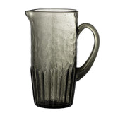 Bloomingville Anora Krug Grau 1L Kanne aus mundgeblasenem Glas dänisches Design