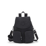 Kipling FIREFLY UP, kleiner Rucksack, Black Noir (schwarz), wandelbar zur Schultertasche