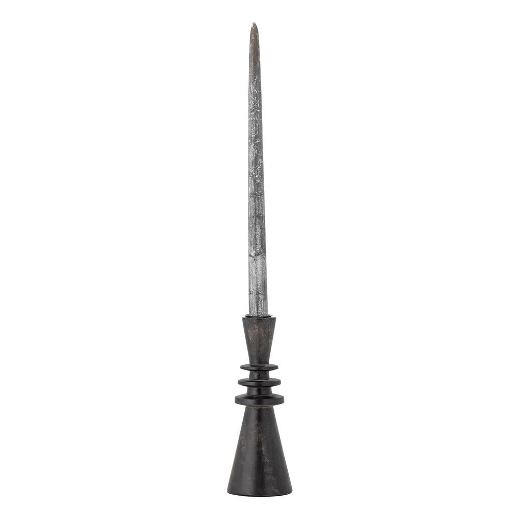 Bloomingville Armel Kerzenhalter Schwarz Mangoholz 7x20cm